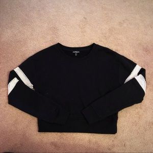 Express Black Crop Sweat Shirt- Size XS!